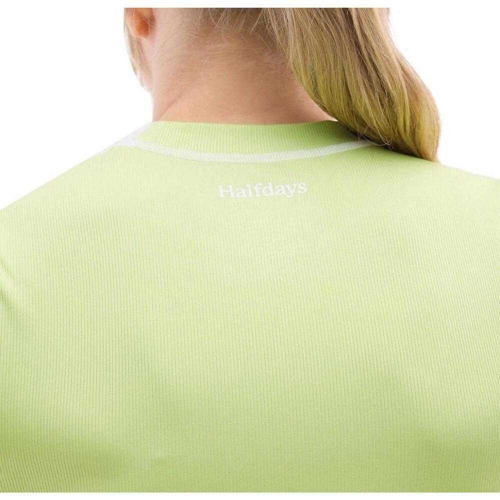 $65 NWT Halfdays Mollie Performance T-Shirt - Women's Pistachio Size S - Picture 3 of 11